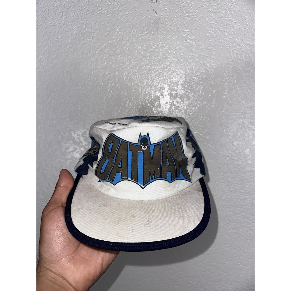 Vintage Batman Dorfman Pacific Hat Cap Strap Back One Size 50th Anniversary 80s
